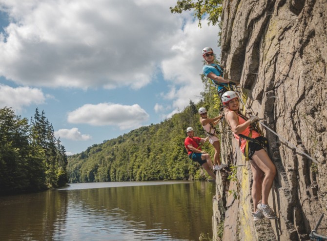 Ferrata Hlubok nad Vltavou (autor: Stanislav Jan)